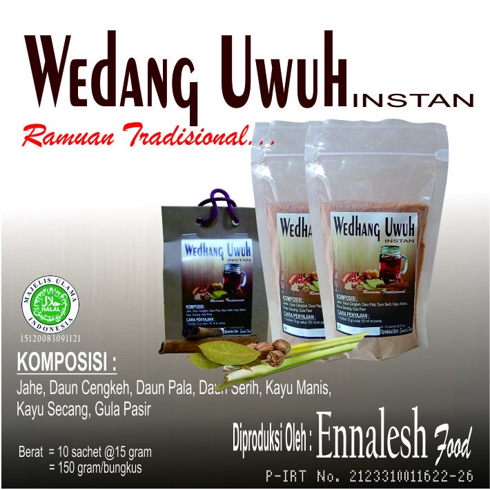 

Minuman Herbal WEDANG UWUH Instan 150 gram