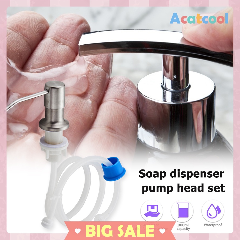 Stainless Steel Soap Dispenser Extension Tube Kit for Kitchen Sink Pump