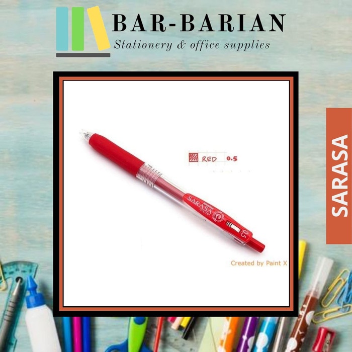 

TULIS-ALAT- PULPEN ZEBRA SARASA 0.5/0.7/1.0 - HITAM / BIRU / MERAH - BIRU 0.5 -ALAT-TULIS.