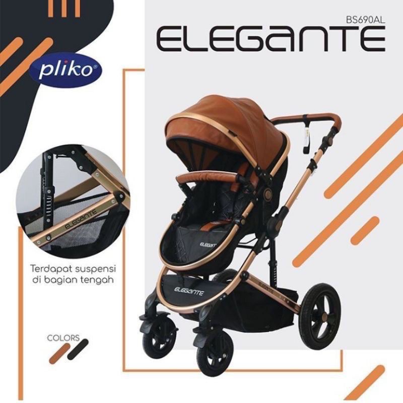 Stroller Bayi Pliko Elegante 690 AL / Kereta Dorong Bayi Pliko Elegante