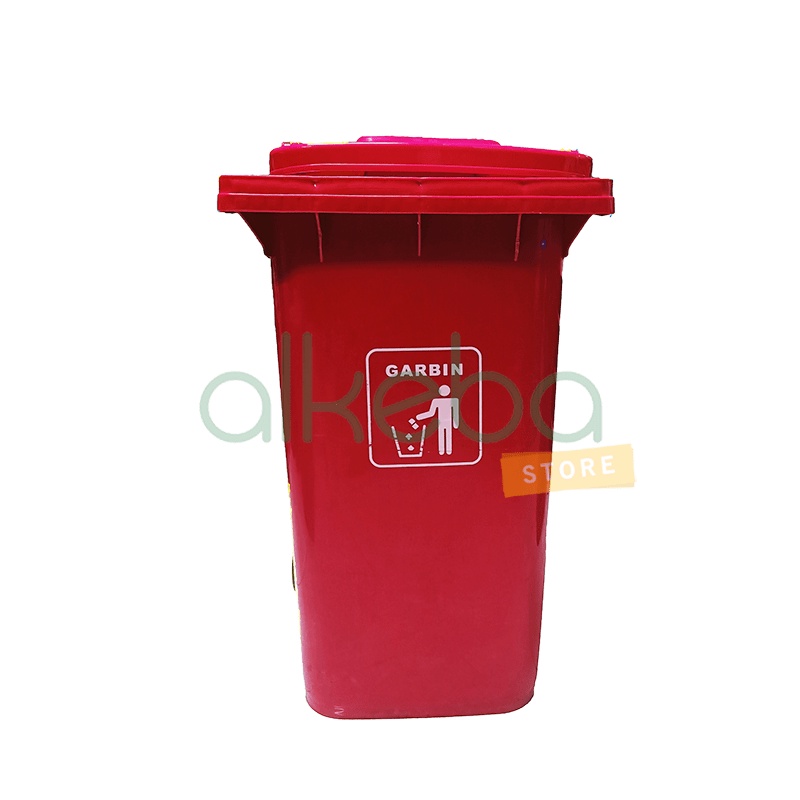 Tempat Sampah Besar Dust Bin Jumbo 240 ltr / Dust Bin 240 L Merah