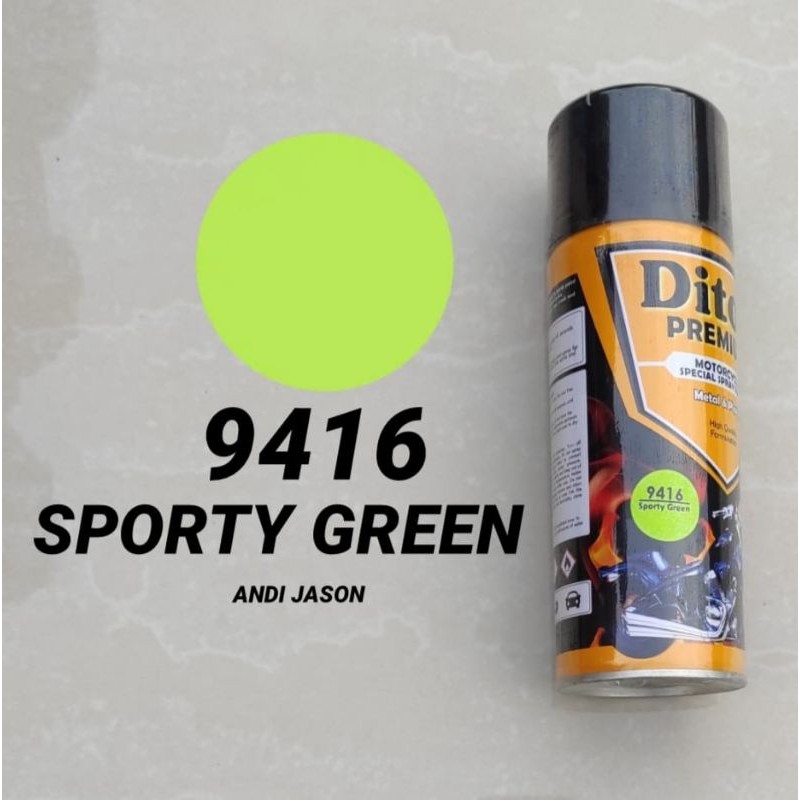 DITON PREMIUM CAT SEMPROT TAHAN BENSIN 400CC 9416 SPORTY GREEN