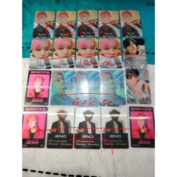 Photocard NCT Dream jeno digipack glitch mode glitch scratch lenti hello future hello fcmm Christmas