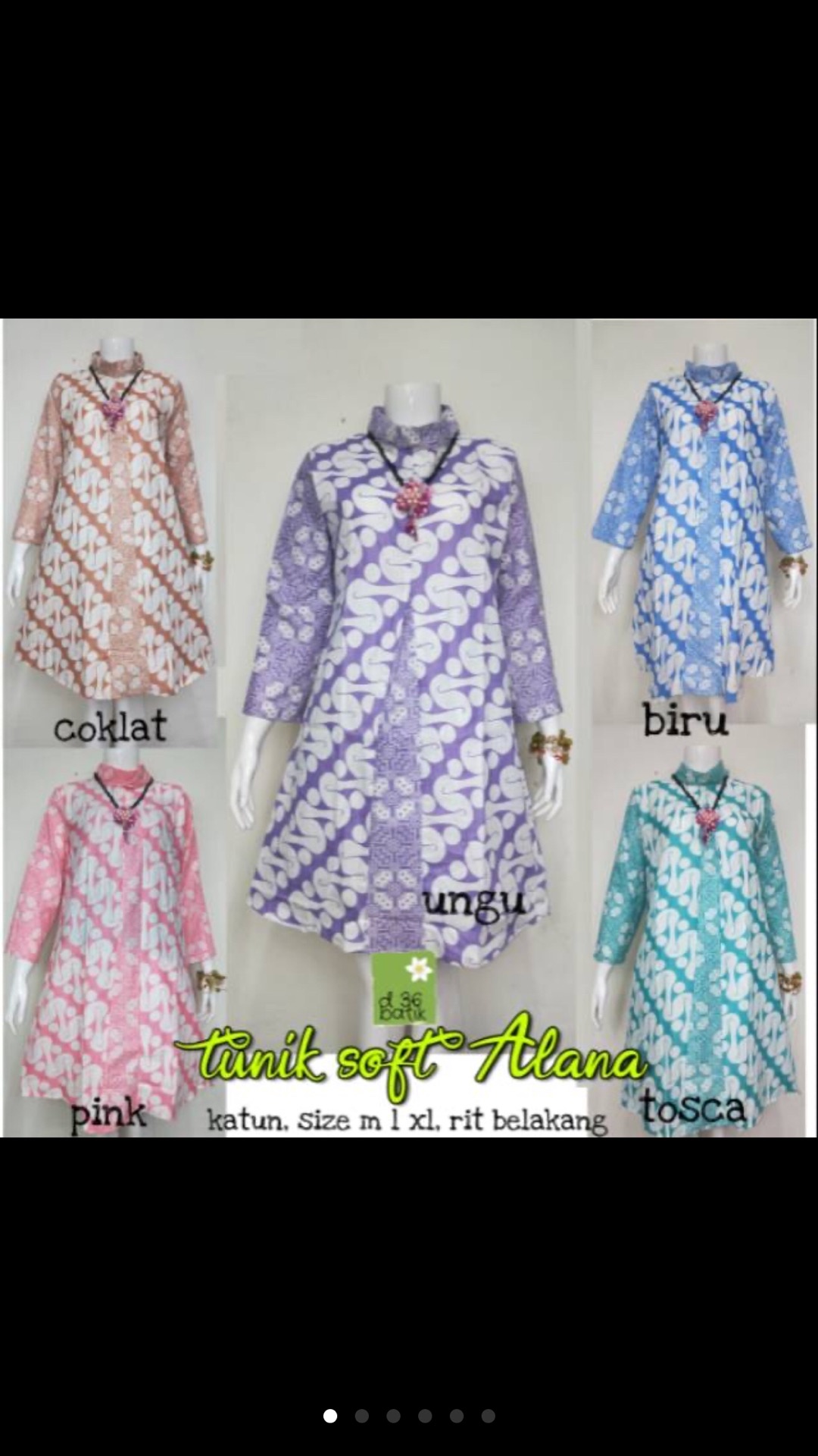 Tunik Keja  Prilly Atasan Baju Batik Wanita Seragam Modern.