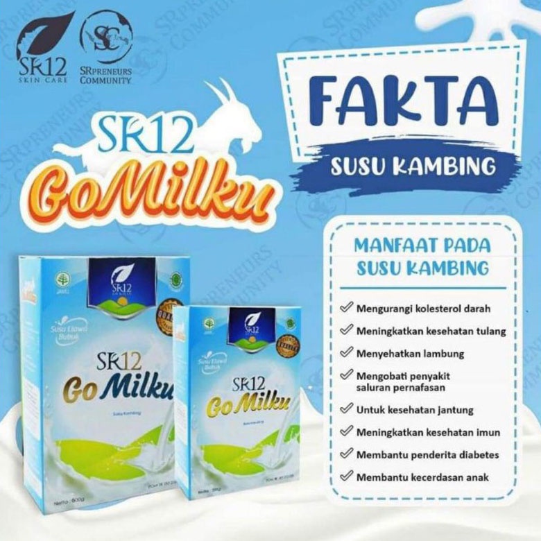 Susu Kambing Etawa Gomilku SR12 / Go Milku SR12 Susu Etawa Premium Bubuk 200GR