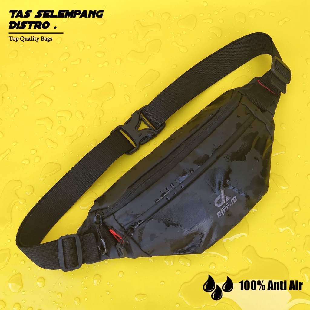 Tas Selempang Pria Anti Air Tas Slempang Waistbag Waterproof Terbaru