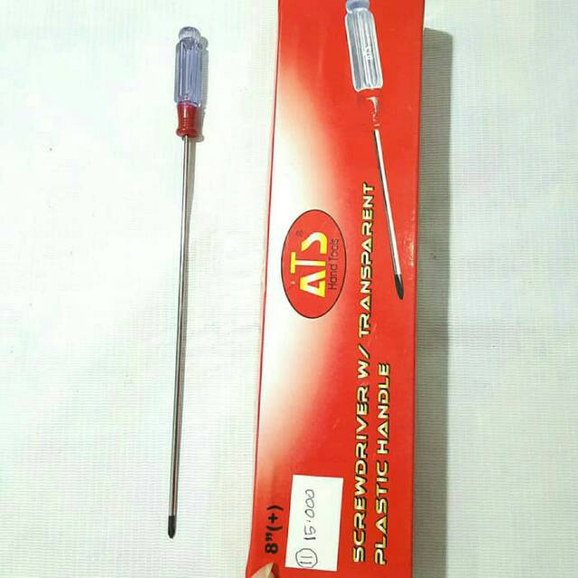 Obeng Elektrik ATS / ANATA 8&quot;(+) panjang 26cm