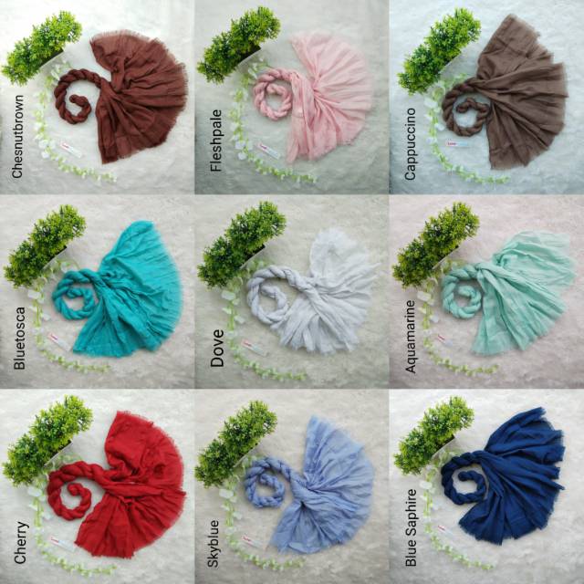 Pashmina Kusut Crumphy Shawl (Ecer)