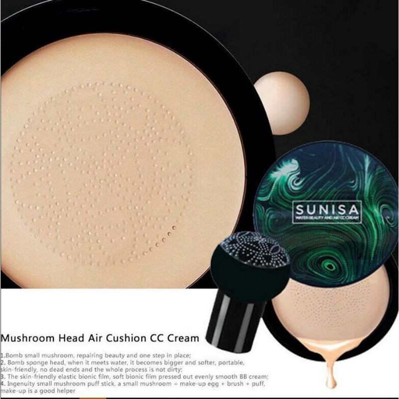 Medan Termurah BB Cushion Mushroom Head Waterproof Sunisa &amp; Lameila