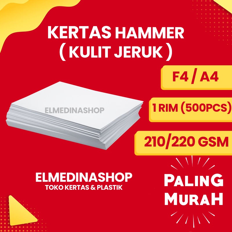 

1 RIM / 500 Kertas Hammer Tekstur Motif Kulit Jeruk Untuk Lukis Gambar Undangan Piagam Sertifikat Kerajinan Ketebalan Gramasi 200 210 220 GSM Ukuran F4 A4