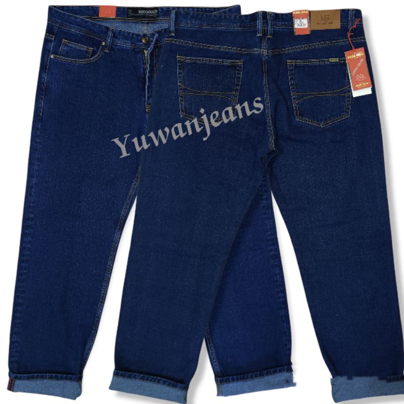 Celana jeans pria standard Hugo Gold Ori Premium super jumbo size 39-44