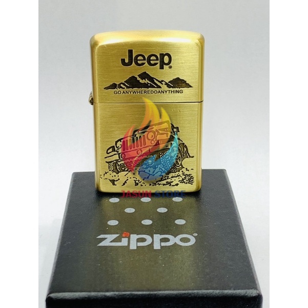 Korek Zippo Motif JEEP Zippo Motif Grafir Zippo Antik Zippo Premium