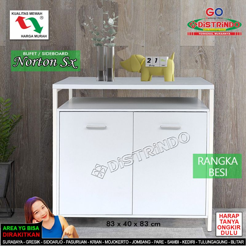 Bufet TV / Rak TV Minimalis / Meja TV Kaki Besi