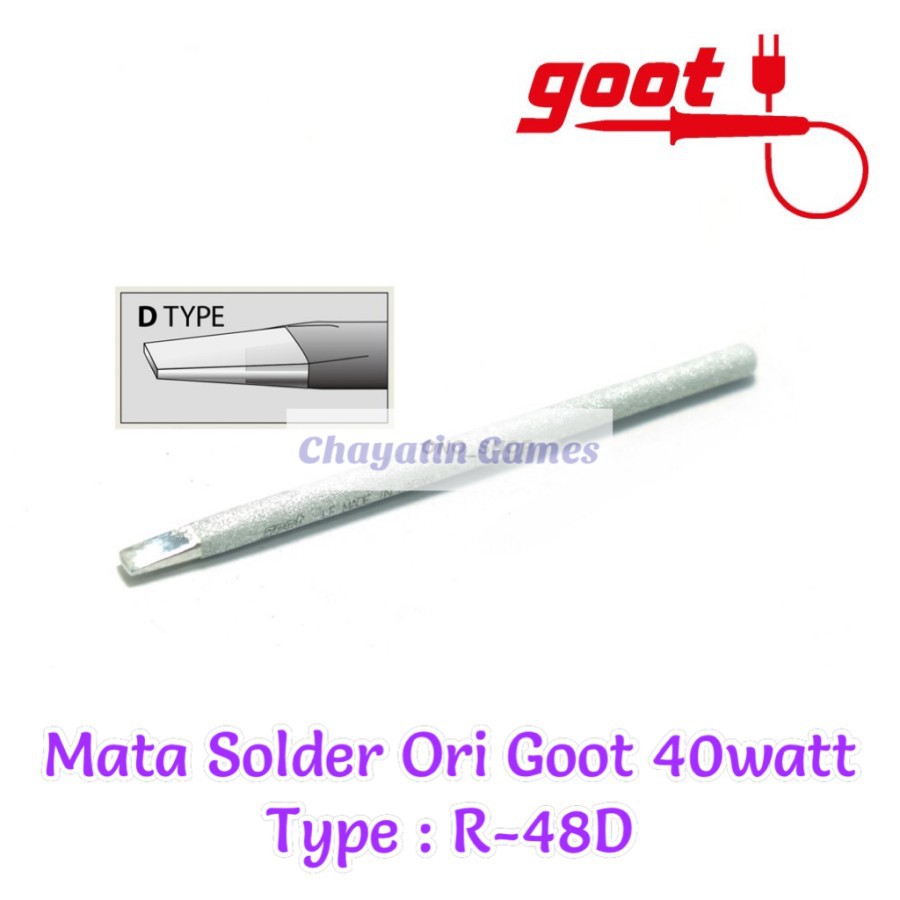 Mata Solder Ori Goot 40 Watt Type R-48D Model Mata Tipis - Pipi