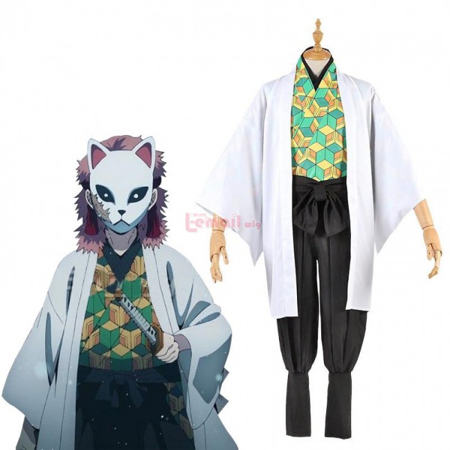 FULLSET COSTUME SABITO KIMETSU NO YAIBA YUKATA KIMONO