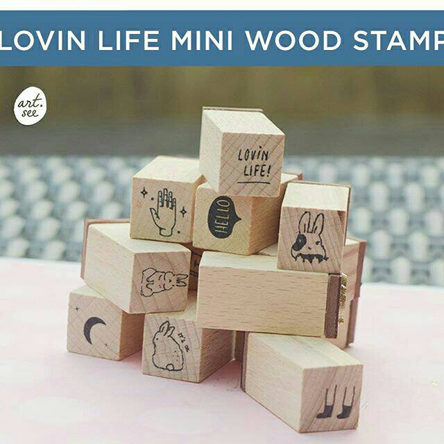 

Lovin Life Mini Wood Stamp