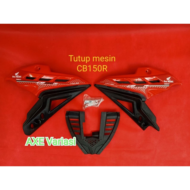 Cover Mesin CB 150R Old New Tutup Engine CB Hitam Putih Merah