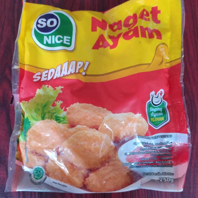 

Nugget ayam so nice coin 250gram