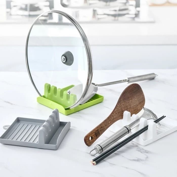 Tatakan Sendok Sayur spatula centong Tutup Panci Dudukan Holder Spoon