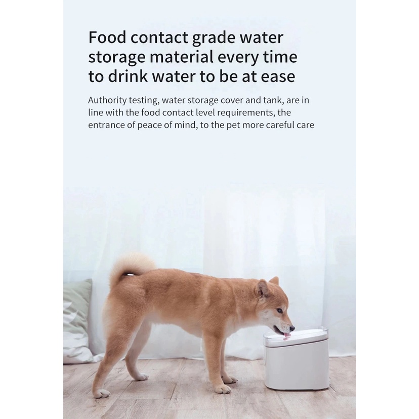 XIAOMI MIJIA Smart Automatic Pet Water Dispenser 2L - XWWF01MG - Dispenser Air Otomatis 2 Liter untuk Anjing dan Kucing