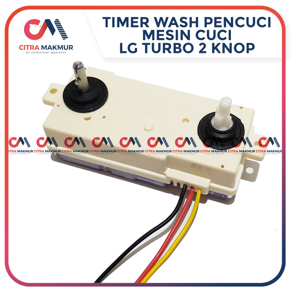 Timer Pencuci LG Turbo Drum 2 Knop Wash Mesin Cuci 3 kabel