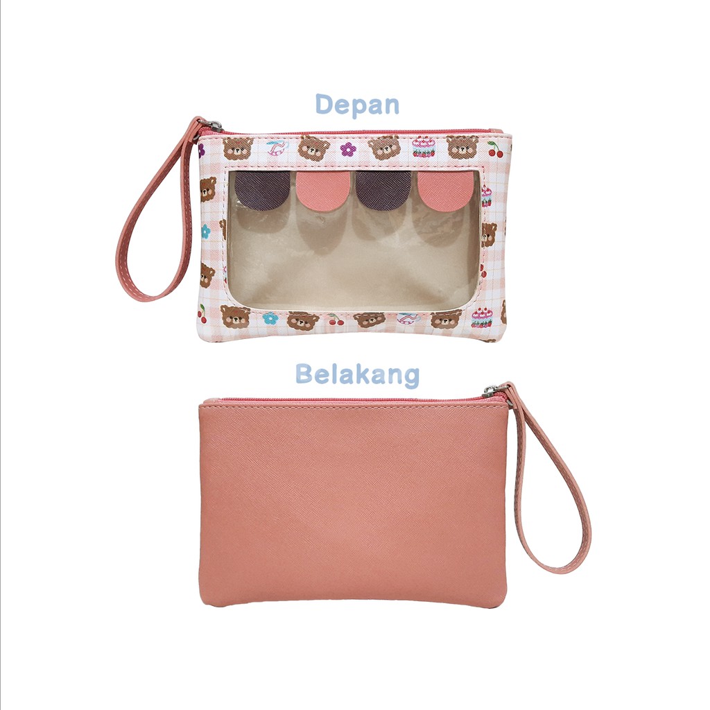 Shifra Tas Tote Bag Wanita Mika Karakter Unicorn Dino Bear Set Pouch Bonus Dompet