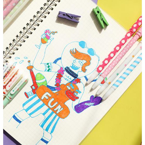 

Kawai Pulpen Warna 10 Pcs Pen Warna Mix 1020-215