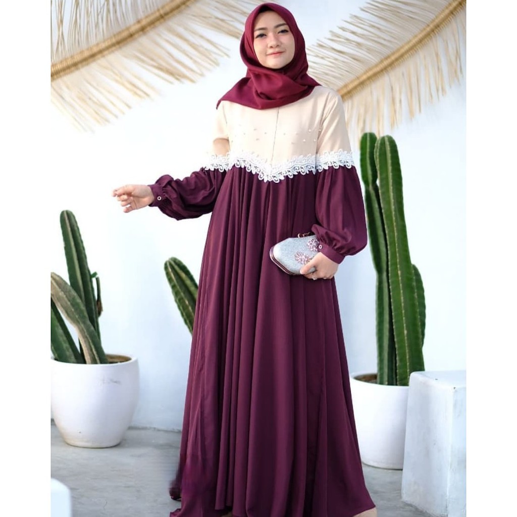 Grosir Baju Fashion Wanita Muslim Clarissa Dress