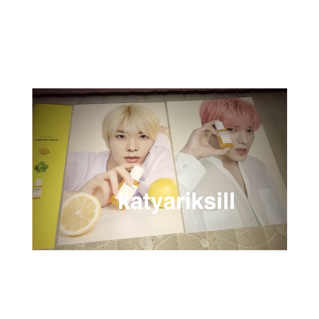 PHOTO POSTER TAEYONG YUTA NCT127 X NATURE REPUBLIC VITAPAIR