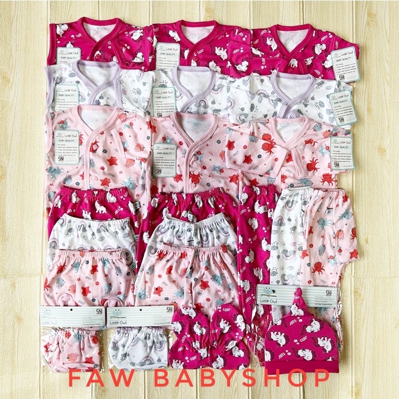 PAKET NEWBORN WINTEKU/ LITTLE OWL isi 31 pcs SNI TERMURAH / Paket baju bayi baru lahir