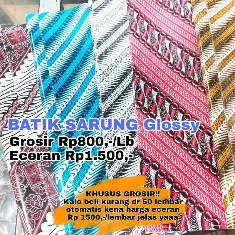 

ORDER HRUS KLIPATAN 50BIJI Kertas Kado Batik Sarung Bagus