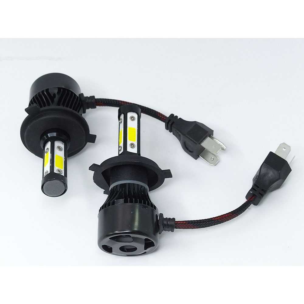 Lampu Mobil LED COB Headlight H4 Cool White 2 PCS