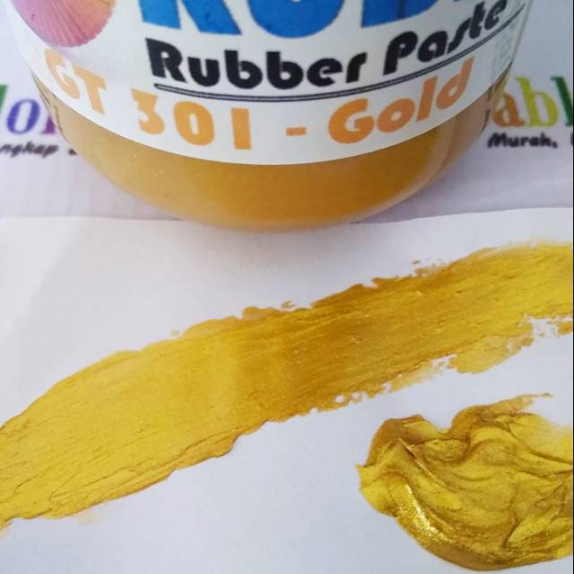 Rubix Rubber Paste Gold Sablon 100 gr