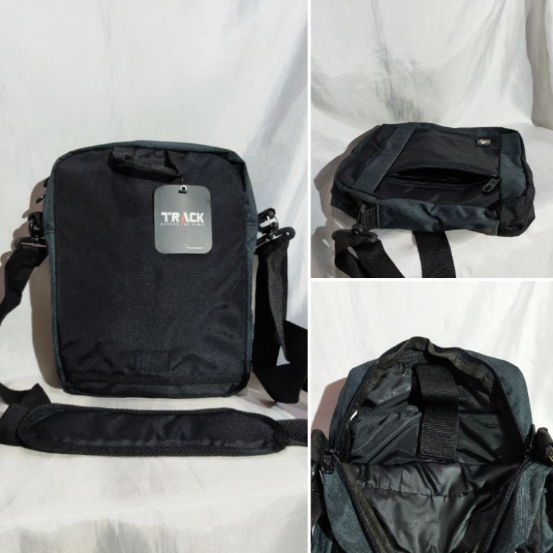 Tas selempang pria - travel pouch ukuran 9 inch - Track by Tracker 20TR611 - 20TR607 original free rain cover