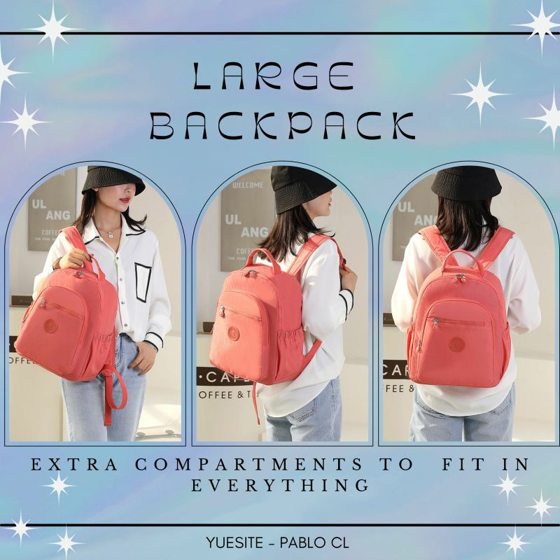 Backpack Wanita Large tas ransel besar yuesite pablo original cyutebags
