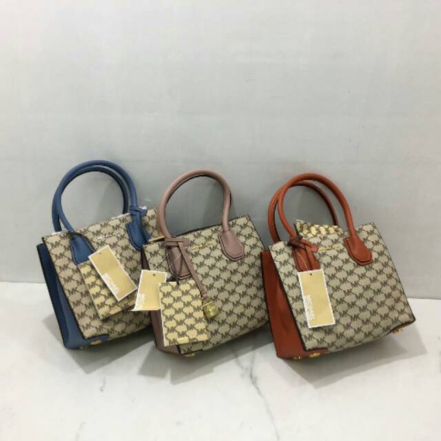 Michael Kors Mercer Signature Small tas original authentic asli