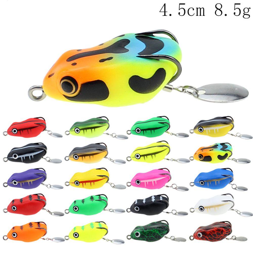 Umpan Pancing Buatan Manusia Hidup Kait Ganda Bass Lures Mengambang Topwater Thunder Frog