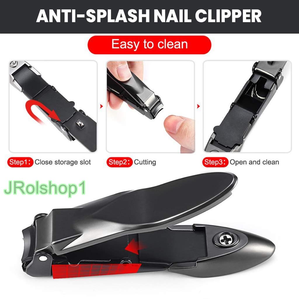 gunting kuku bahan stainless steel anti splash anti karat