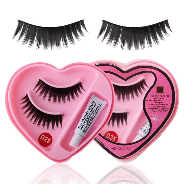 `ღ´ PHINKL `ღ´ Bulu mata palsu bonjour fake eyelash bonus lem mudah dipakai