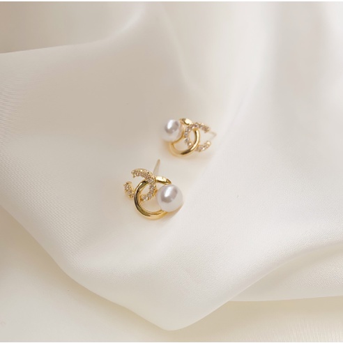 Anting s925 sterling silver hypoallergenic Gaya Korea Untuk Wanita-Eh387