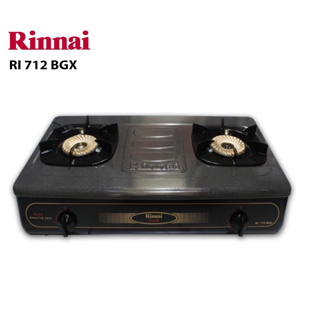 Rinnai Kompor Gas 2 Tungku RI 712 BGX 712BGX Grande Series