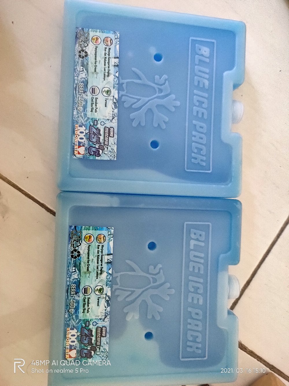 Icepack Kotak Frois 15x15x2.8 Cm Blue Ice Pack Coolpack