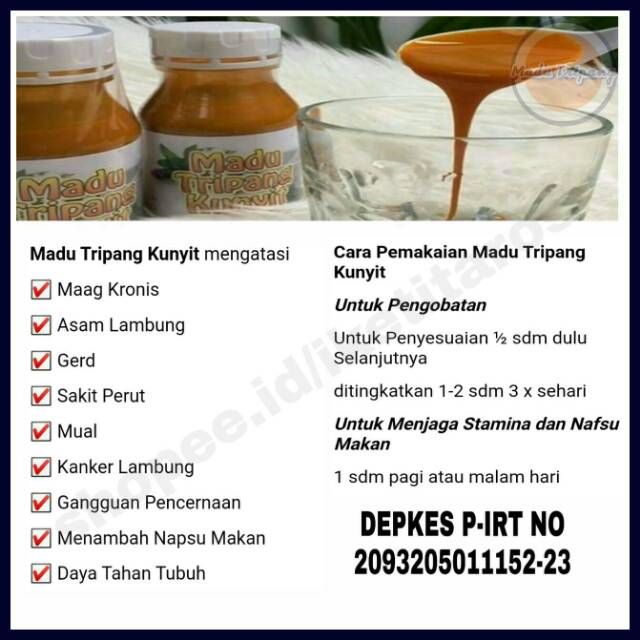 Madu Tripang Kunyit Original Herbal Maag Kronis Asam Lambung Dan Gerd Madu Tripang Shopee Indonesia