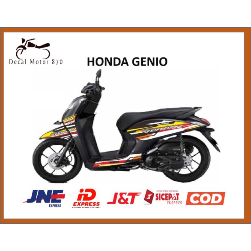 Sticker Motor Variasi Motor Honda Genio / Decal Stiker Sticker Motor Honda Genio Variasi Aksesoris F