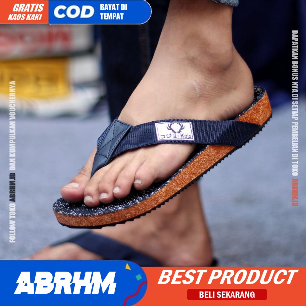 ABRHM Sandal Jepit Pria Sandal Pria Keren Sendal Jepit Cowok Original Santai Sandal Cowo Kekinian