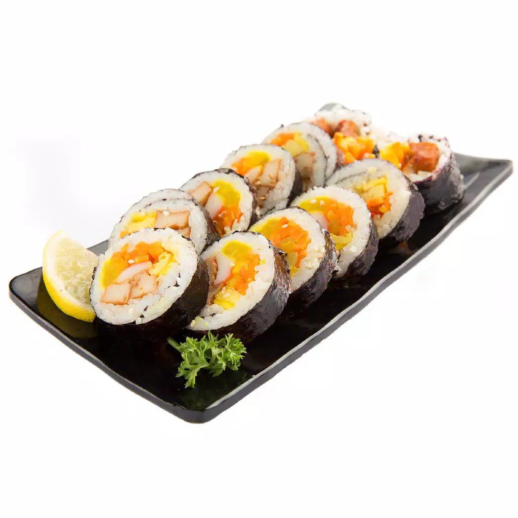 

Kimbab Original Vegetable Sushi Kimbap 10 Potong Fresh Makanan Instan Korea Halal