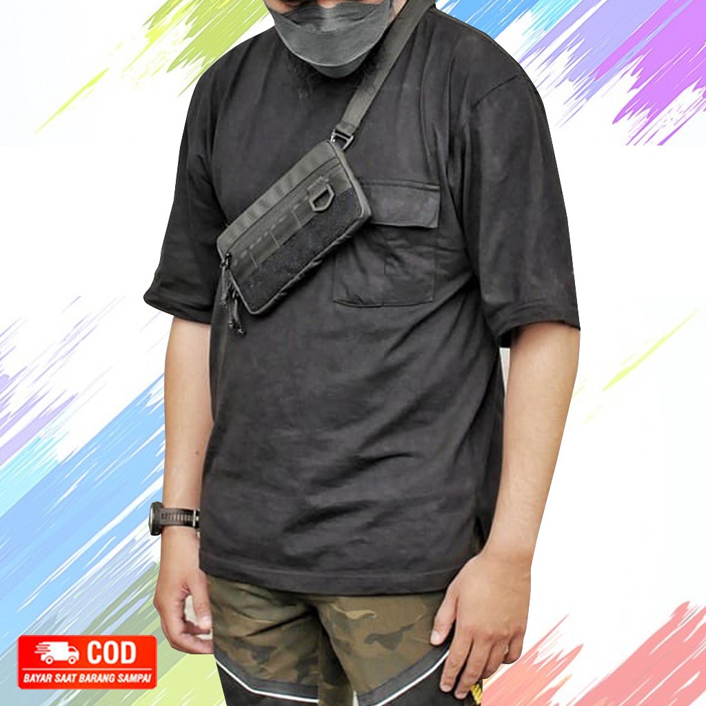 Tas Selempang Pria CLutch 2 in 1 - Clutches Pria Tebaru - Tas tangan Slempang terkini