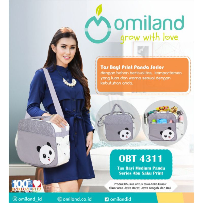 OMILAND TAS BAYI MEDIUM PANDA SERIES  OBT4311