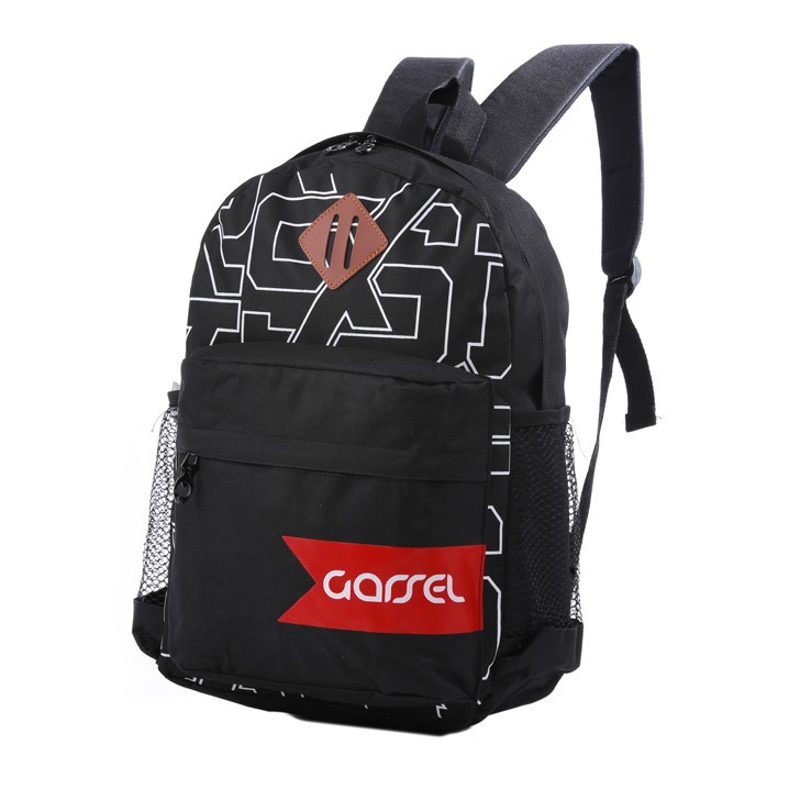 tas remaja laki-laki GSL-372 hitam motif / ransel tas sekolah anak cowok sd-smp-mts-sma murah