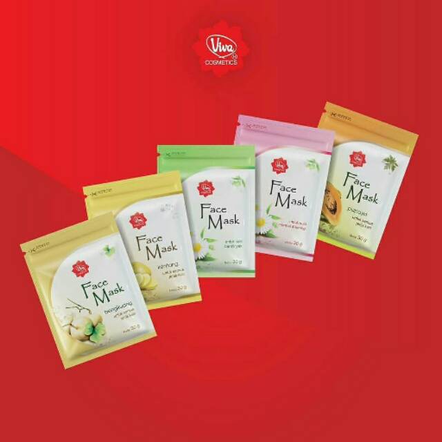 Viva Face Mask Masker Wajah Kulit Normal Kering Berminyak Bengkuang [beauty_store]